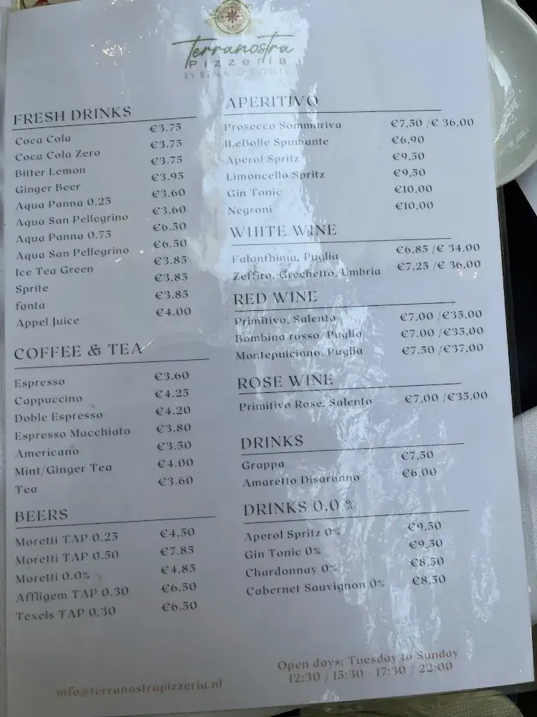 Menu_Terranostra Pizzeria_Haag_imagen_1