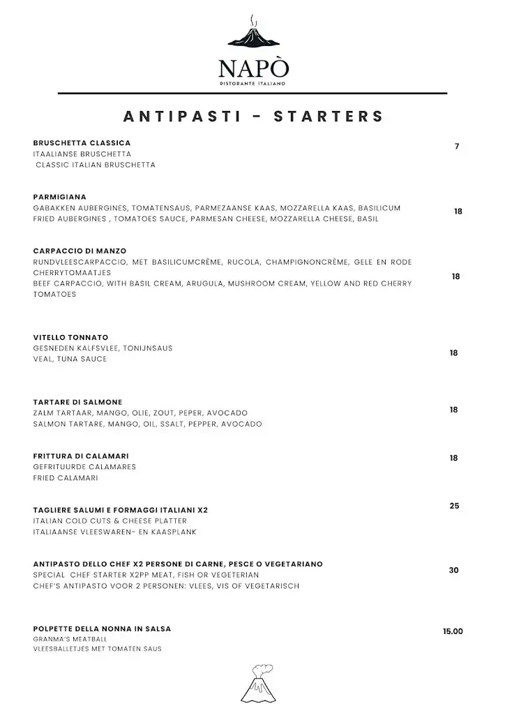 Menu_Napo Italian Restaurant_Haag_image_1