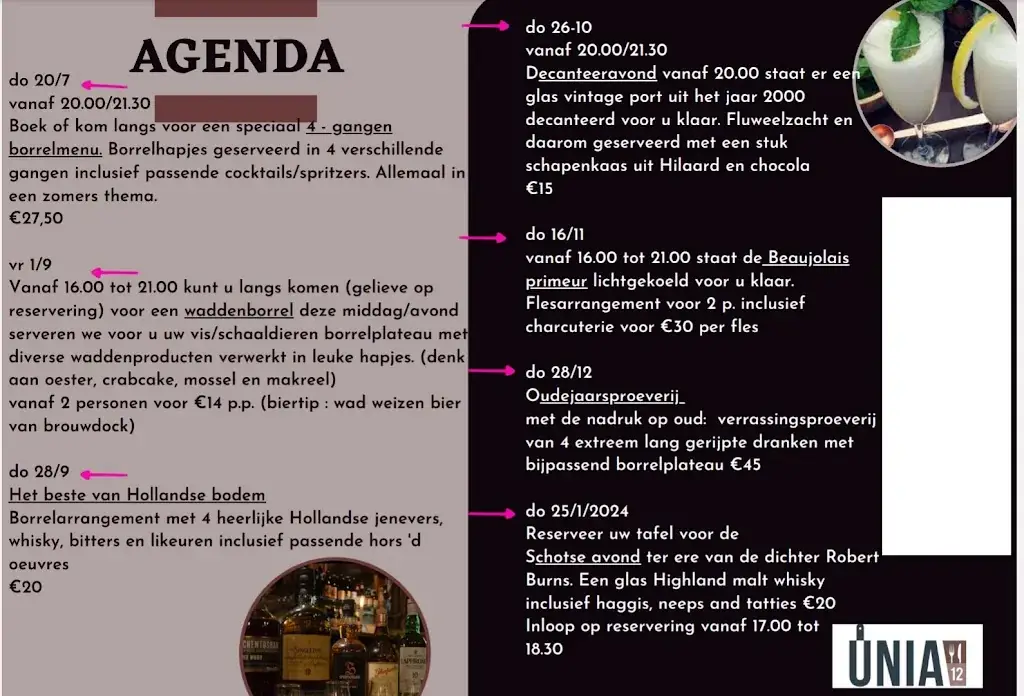Menu_Unia 12_Leeuwarden_image_1
