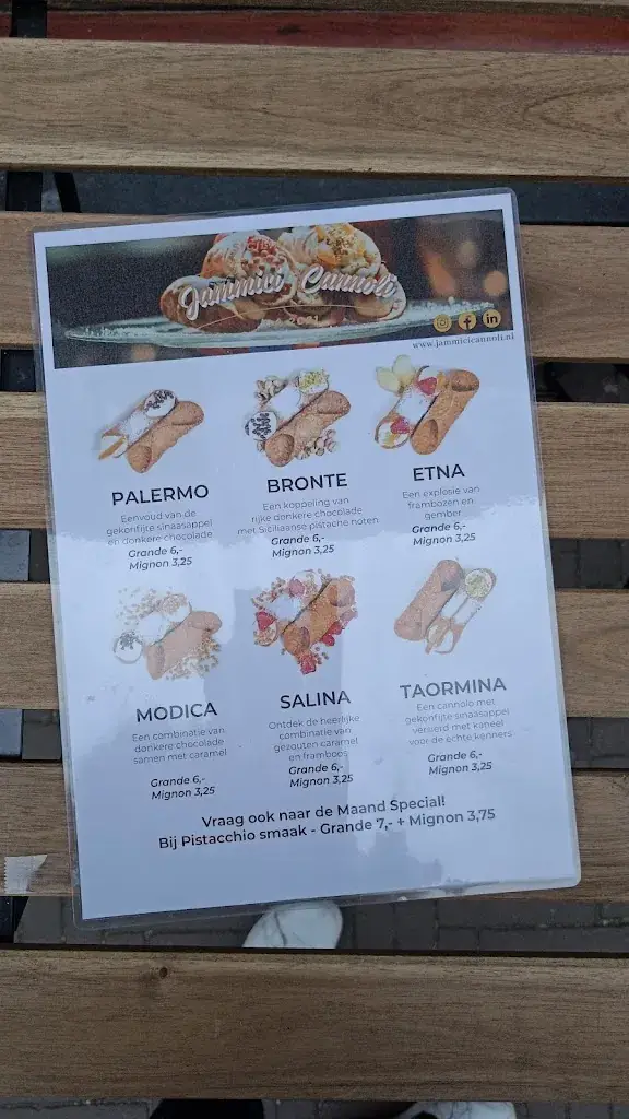 Menu_Jammici Cannoli_Haag_image_1