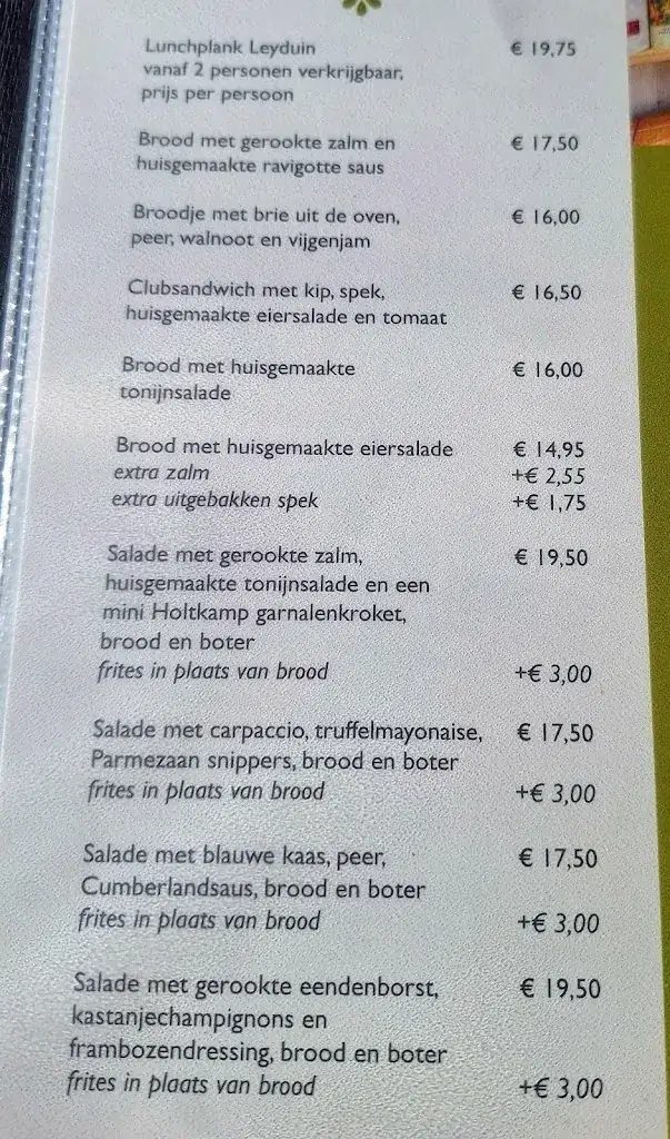Menu_Gasterij Leyduin_Vogelenzang_immagine_1