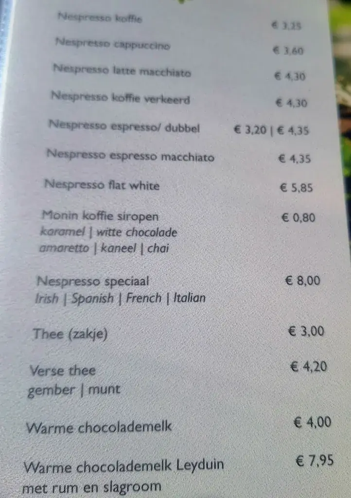 Menu_Gasterij Leyduin_Vogelenzang_immagine_2