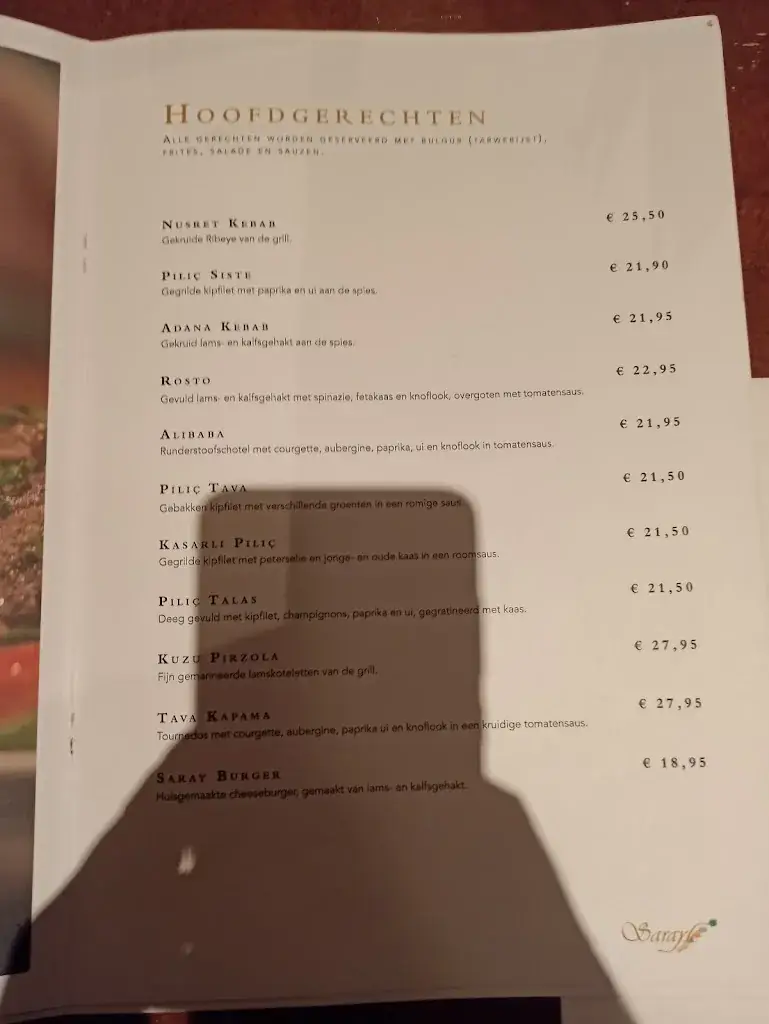 Menu_Saray Turks Restaurant_Leeuwarden_image_1