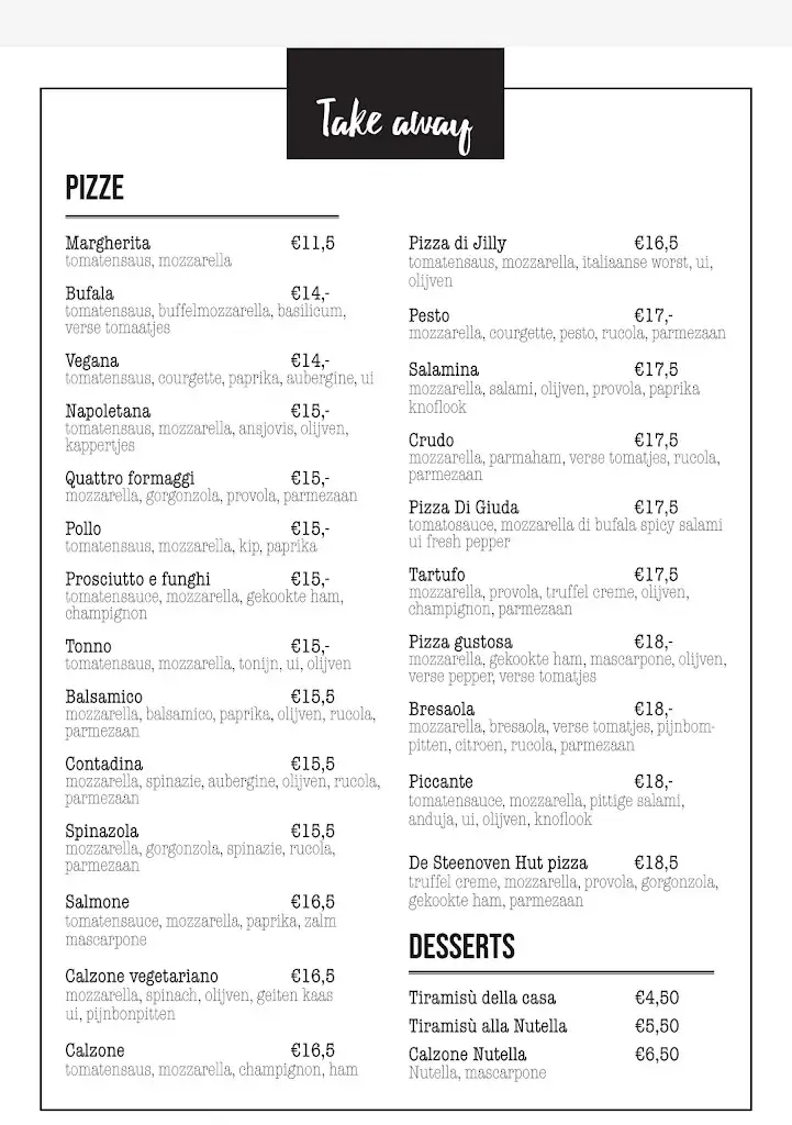 Menu_De Steenoven Hut_Zaandijk_image_1