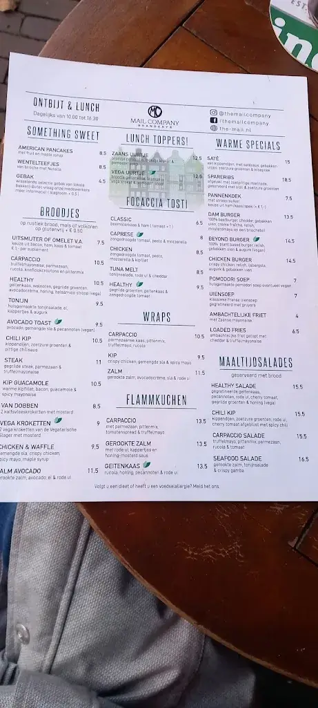Menu_The Mail Company_Zaandam_immagine_3