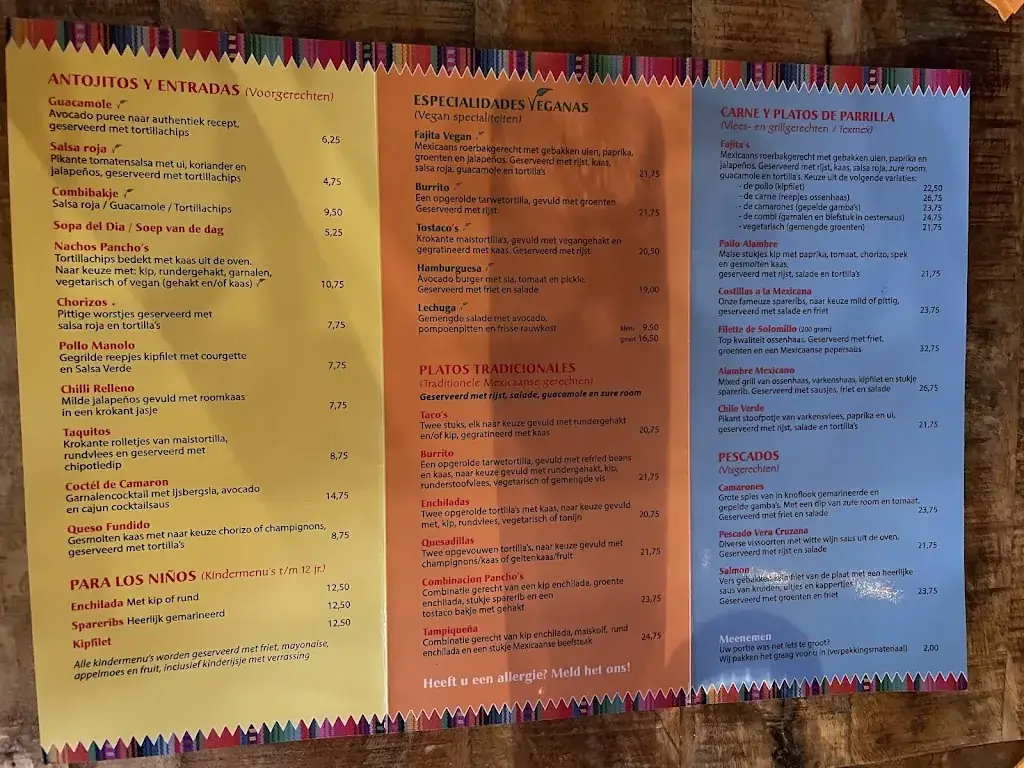 Menu_Restaurant Panchos Cantina_Zaandam_image_2