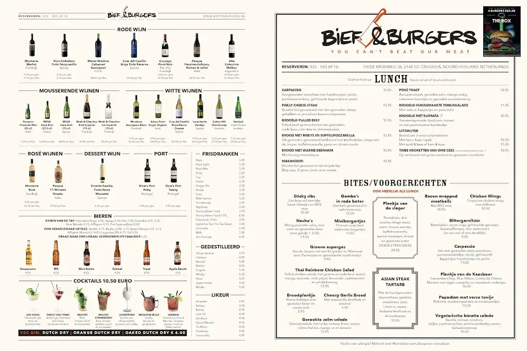 Menu_Bief & Burgers_Cruquius_image_2