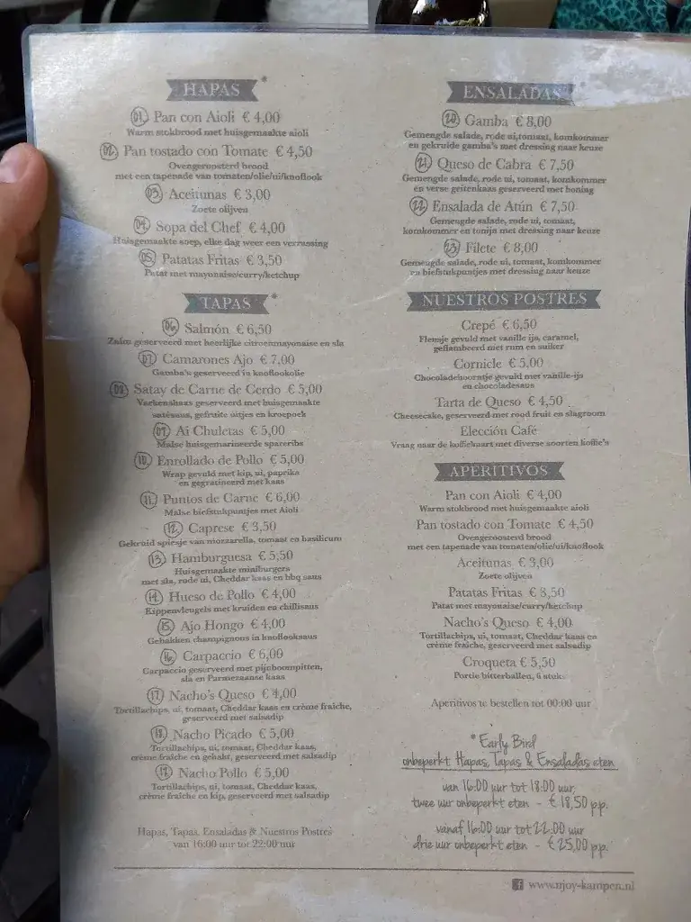 Menu_Njoy Kampen_Kampen_image_1