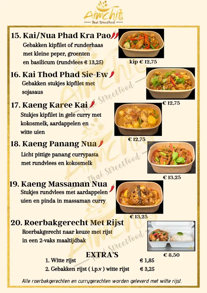 Menü_Aimchit Thai Streetfood_Kampen_Bild_4