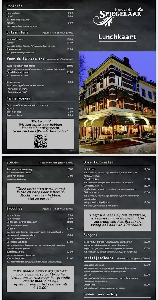 Menu_Brasserie Spiegelaar_Leeuwarden_image_1