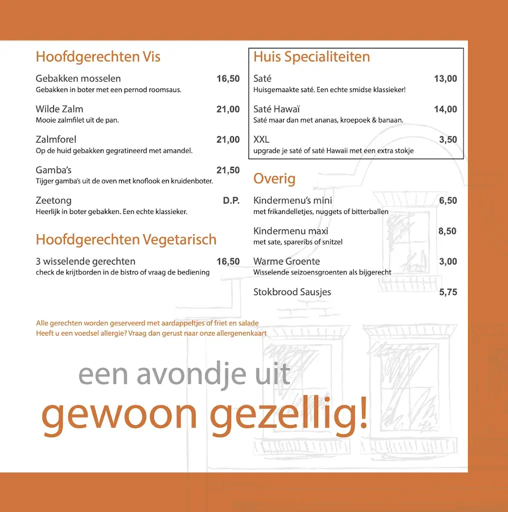 Menu_Bar Bistro d'Olde Smidse_Goor_imagen_1