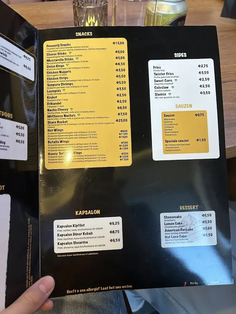 Menu_Mr. Cheesy | Corn Dogs | Loaded Fries | Burgers | Mac & Cheese | Milkshake | Hotdogs | Snacks_Leeuwarden_immagine_4