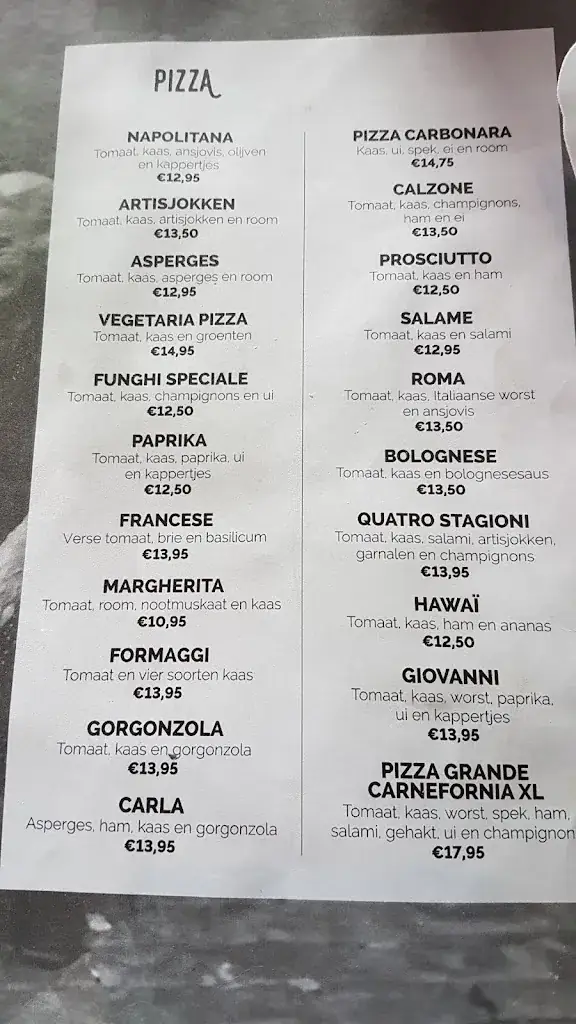 Menü_Italiaans Restaurant Bacco_Hellendoorn_Bild_3