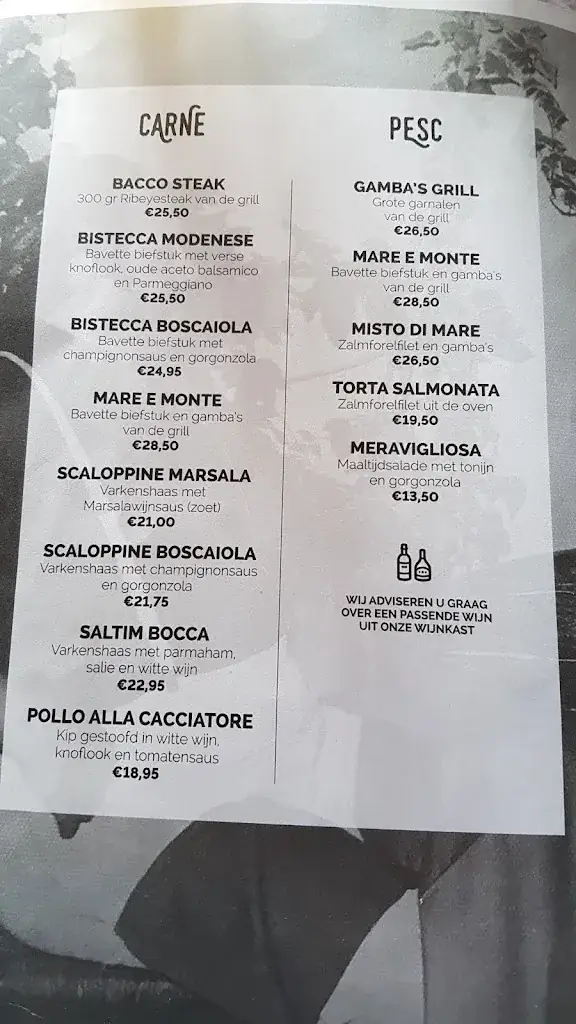 Menü_Italiaans Restaurant Bacco_Hellendoorn_Bild_4