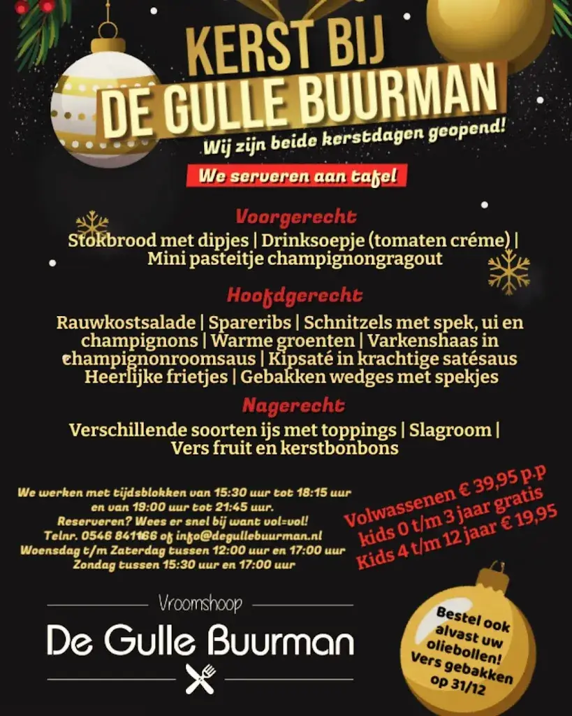 Menu_De Gulle Buurman Vroomshoop Eetcafé_Vroomshoop_immagine_1