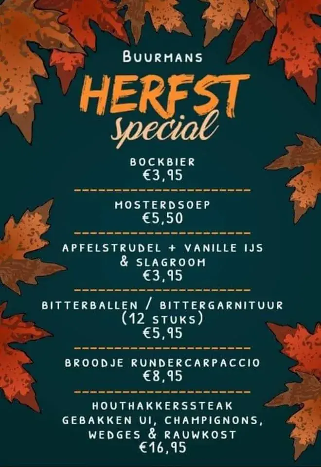 Menu_De Gulle Buurman Vroomshoop Eetcafé_Vroomshoop_immagine_2