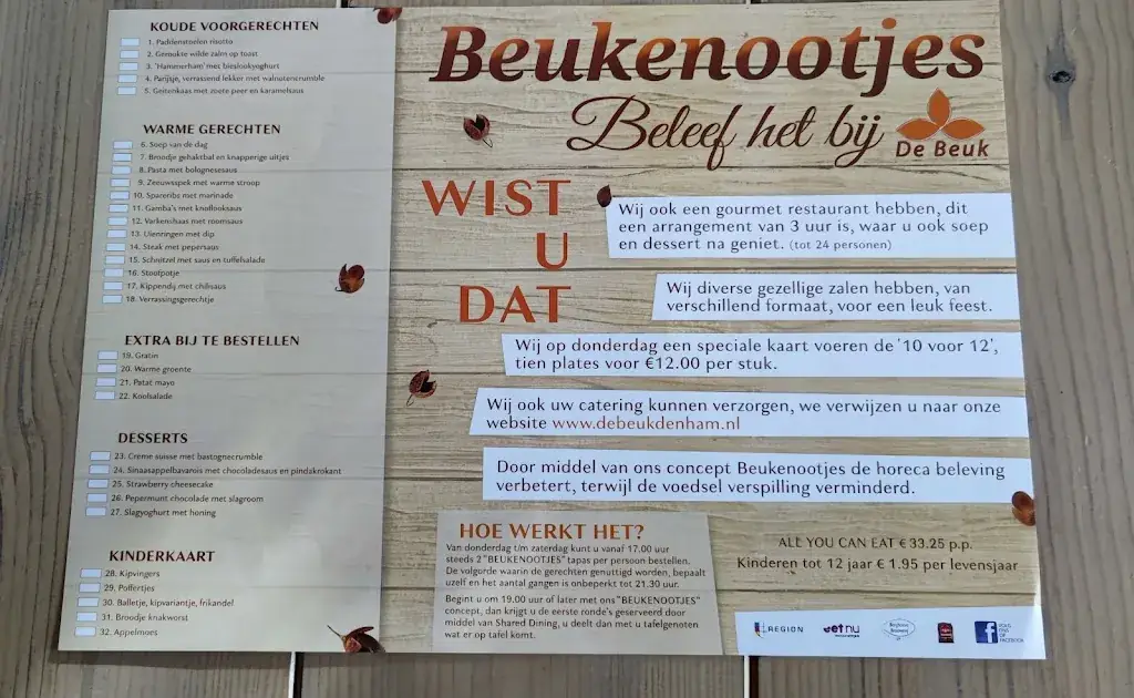 Menu_Restaurant zalencentrum De Beuk_Ham_image_1
