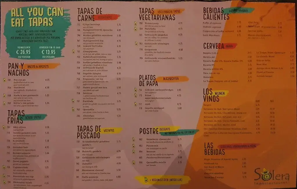 Menu_Tapasrestaurant Solera_Almelo_image_2