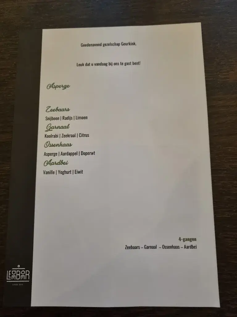 Menu_Restaurant Ledeboer_Almelo_imagen_3