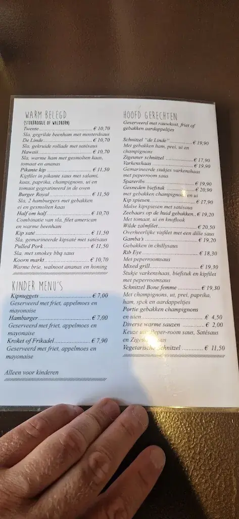 Menu_Brasserie De Linde_Almelo_image_3