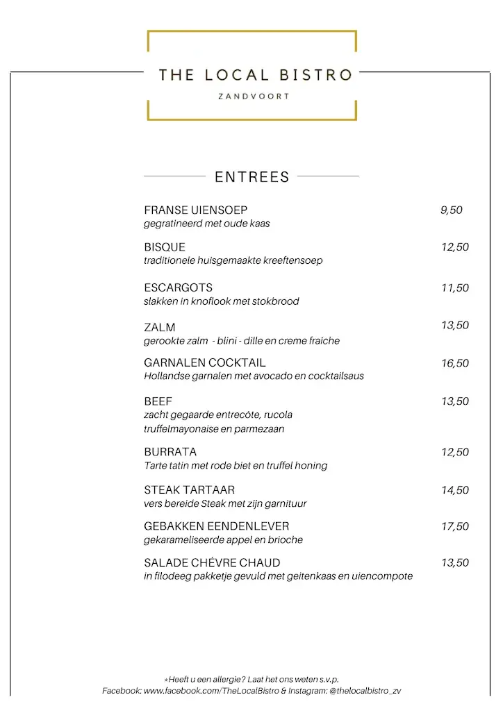 Menu_The local Bistro_Zandvoort_image_2