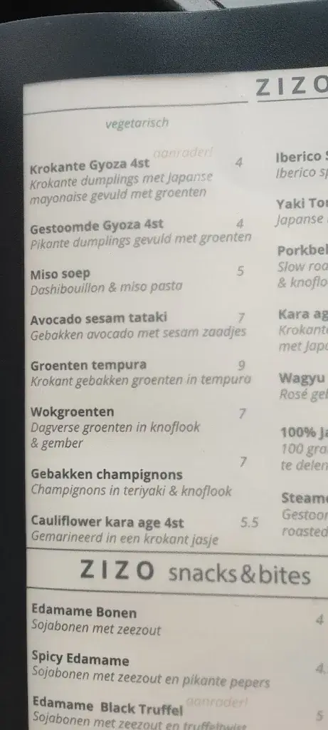 Menu_ZIZO Lounge_Zandvoort_image_3