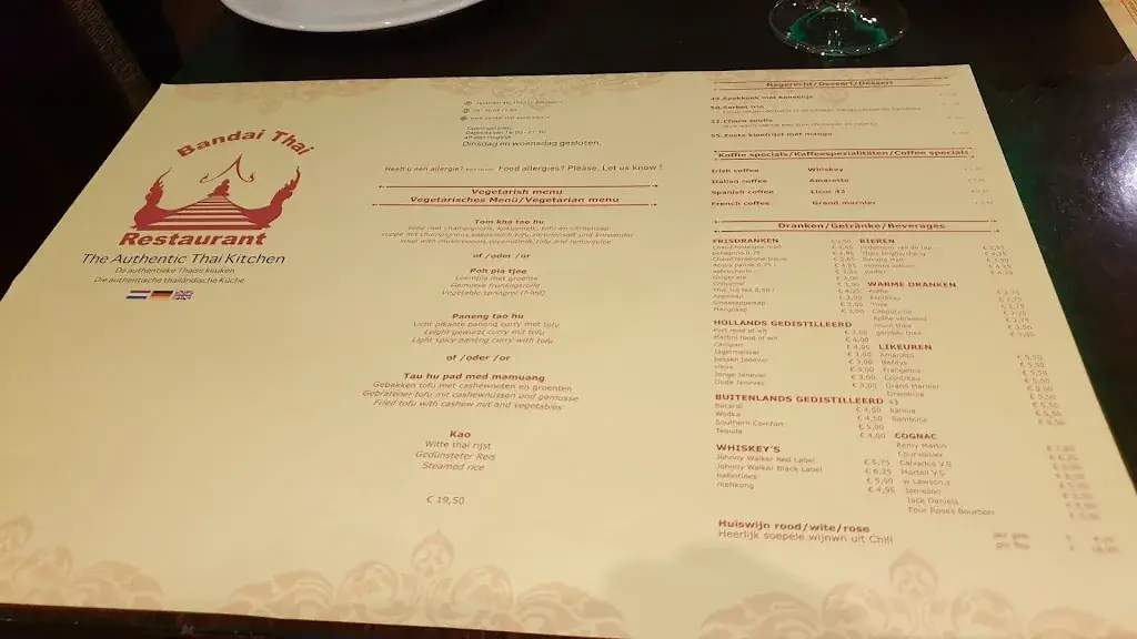 Menu_Bandai Thai restaurant zandvoort_Zandvoort_image_1