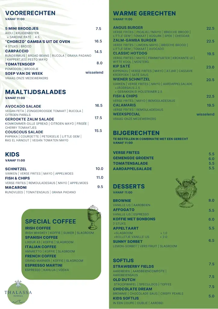 Menü_Strandpaviljoen Bodega_Zandvoort_Bild_2