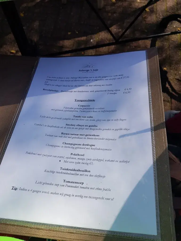Menu_Auberge 't Asje_Dalfsen_image_1
