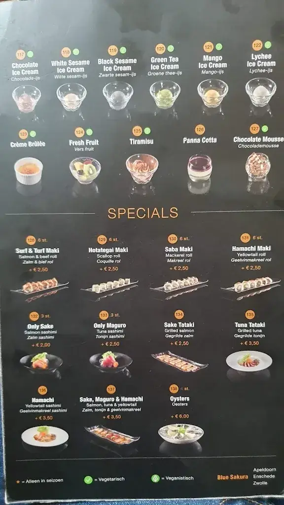 Menü_Blue Sakura Zwolle_Zwolle_Bild_2