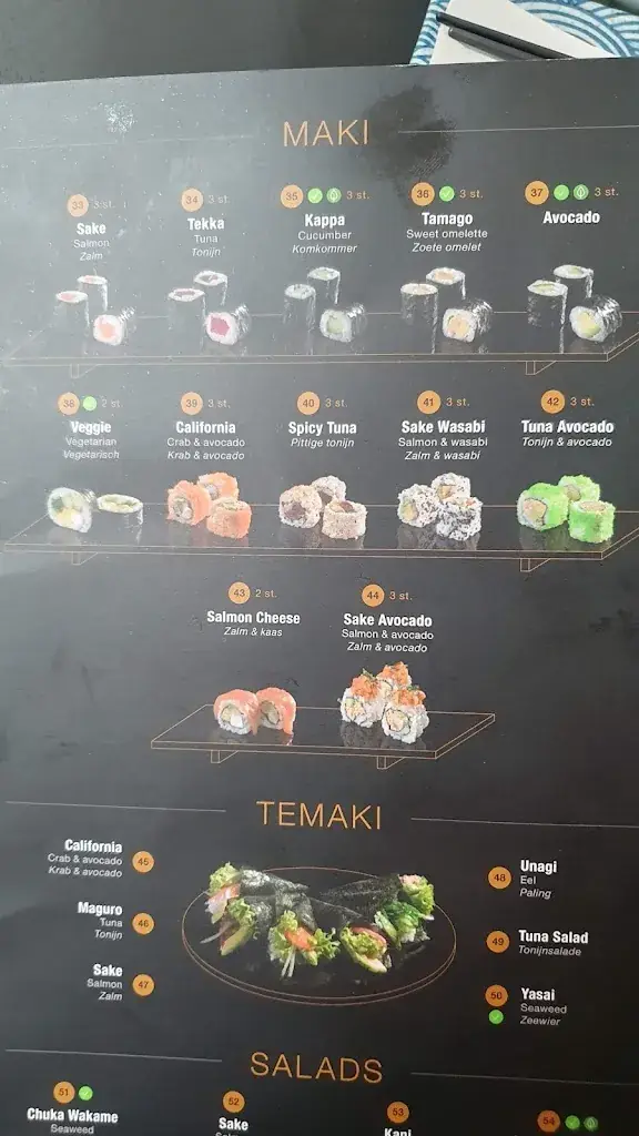 Menü_Blue Sakura Zwolle_Zwolle_Bild_4