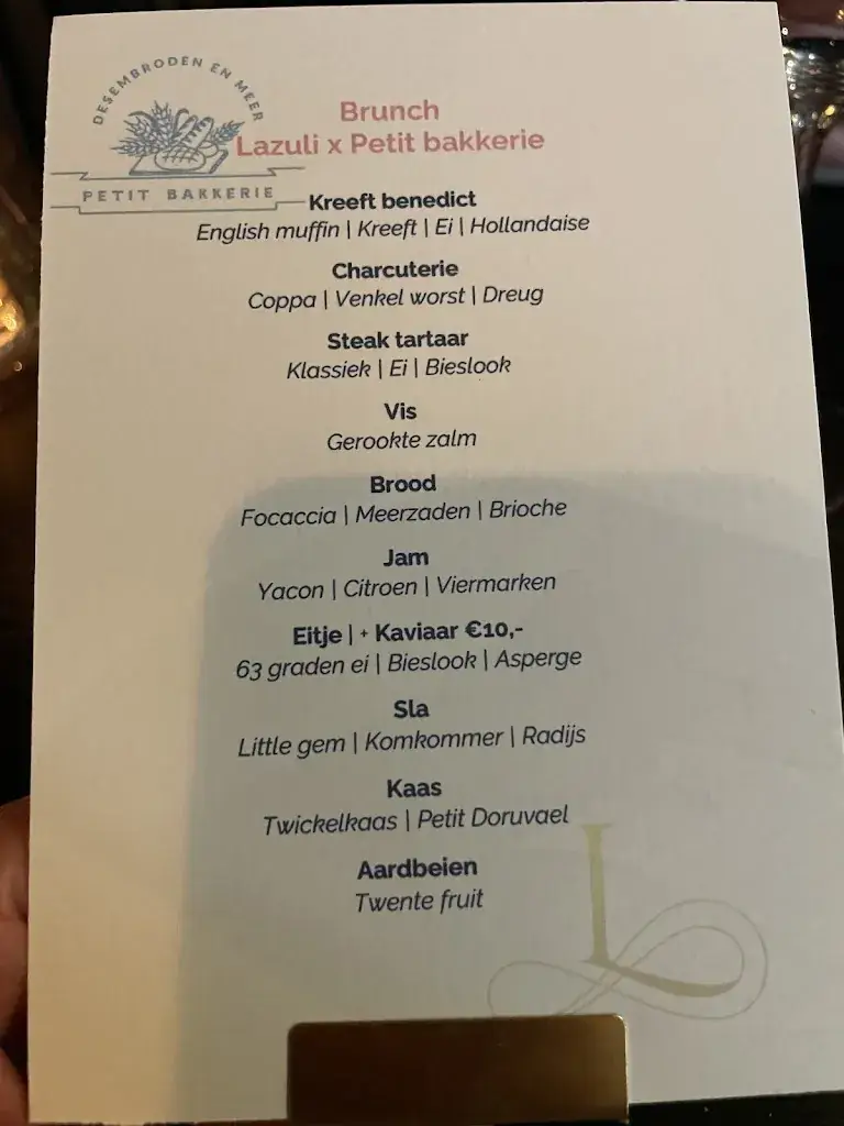 Menu_Restaurant Lazuli_Enschede_imagen_2