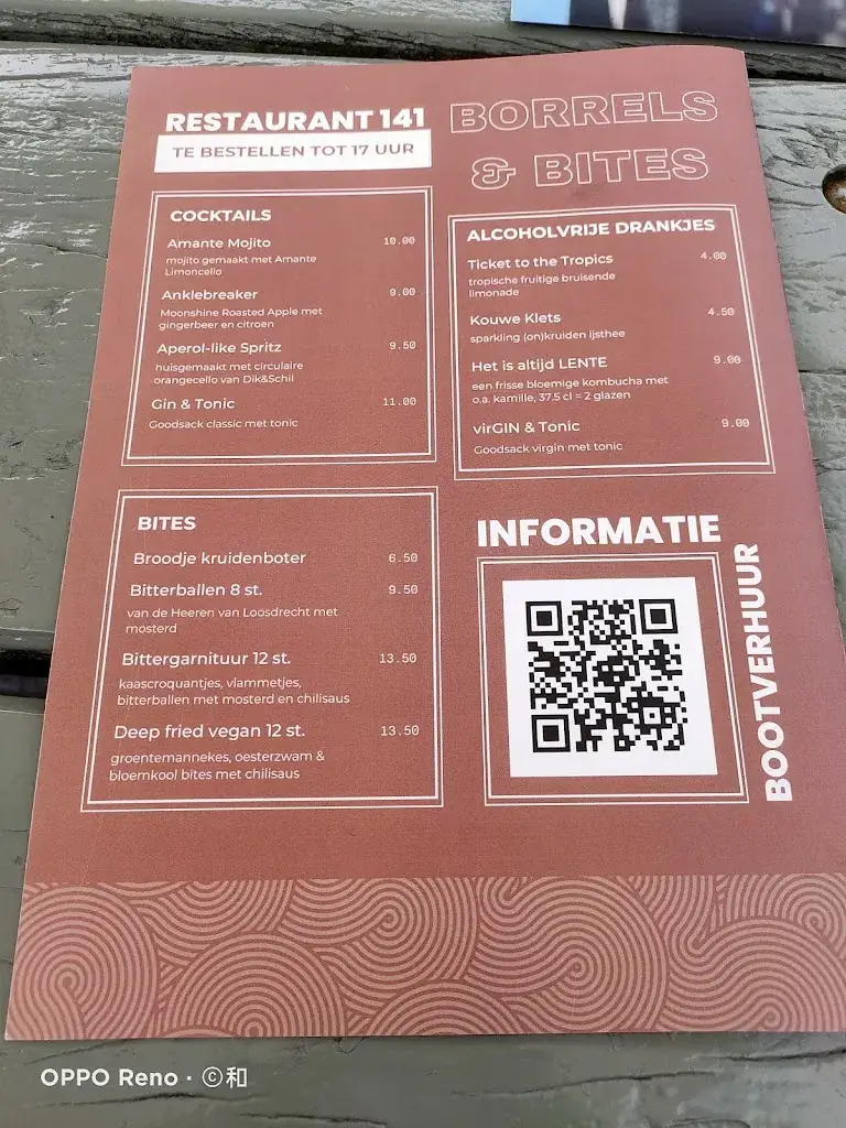 Menu_Restaurant 141_Giethoorn_image_1