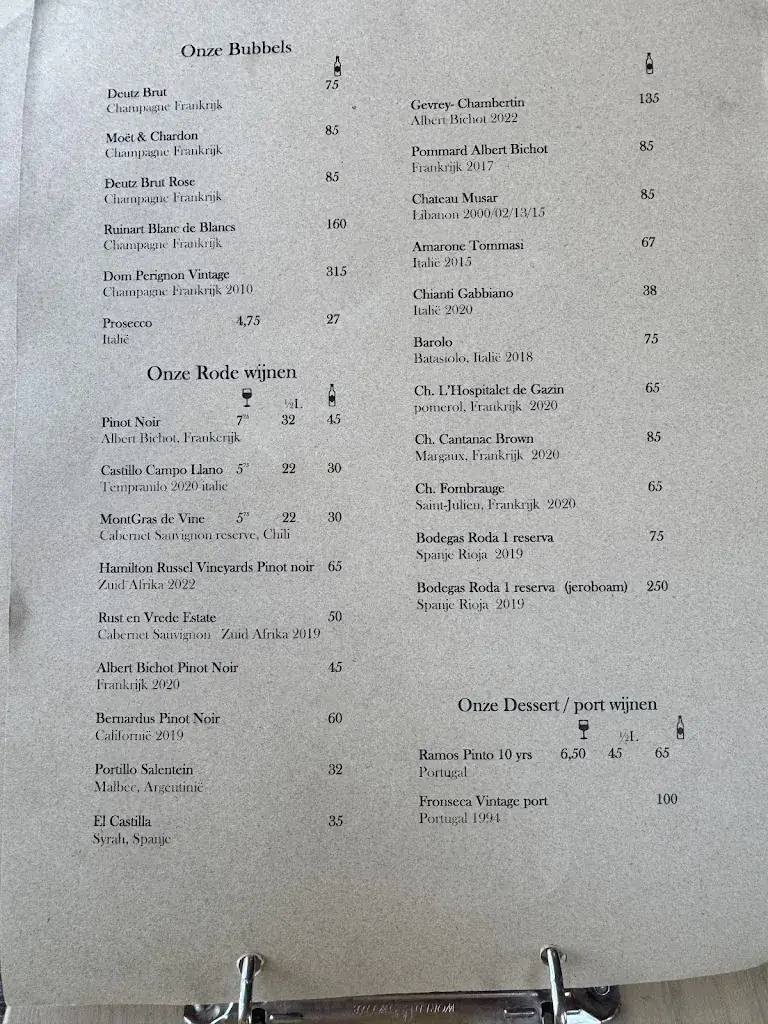 Menu_Grand Café Fanfare_Giethoorn_imagen_4