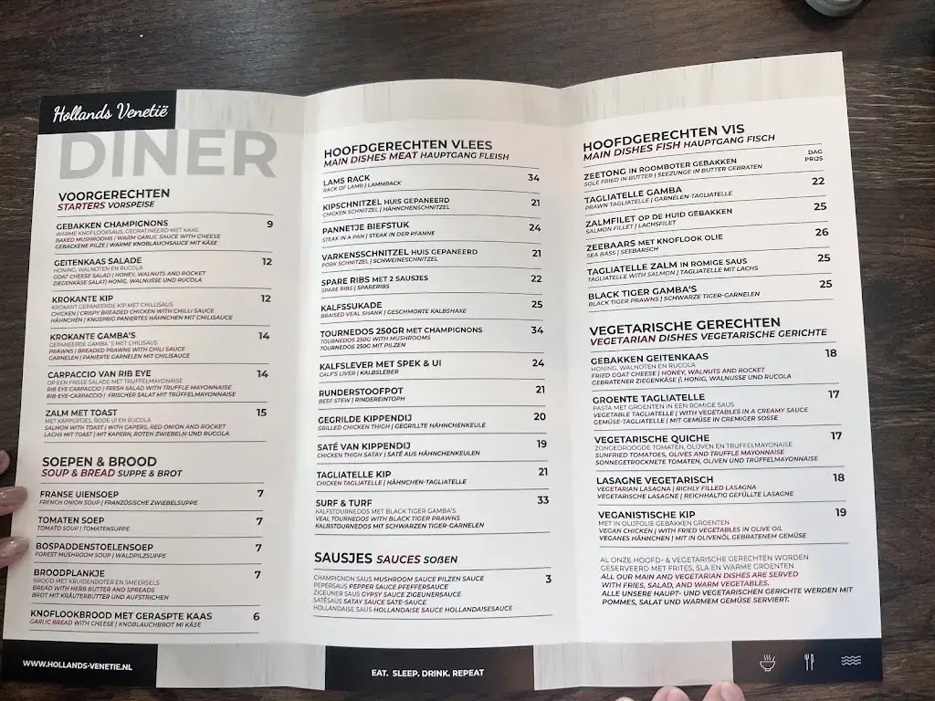 Menu_Restaurant & Rondvaartbedrijf Hollands Venetië Giethoorn_Giethoorn_imagen_1