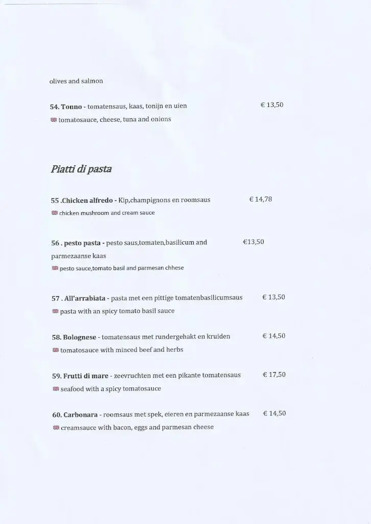 Menu_La Piccola Venezia_Giethoorn_image_1