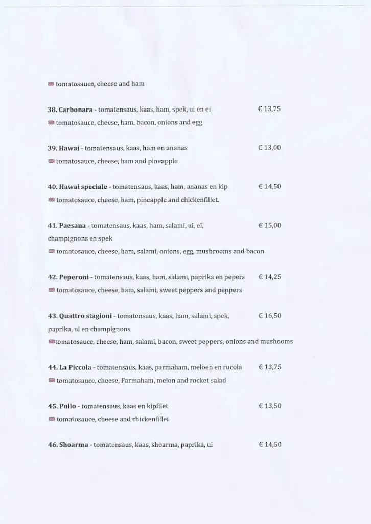 Menu_La Piccola Venezia_Giethoorn_image_4