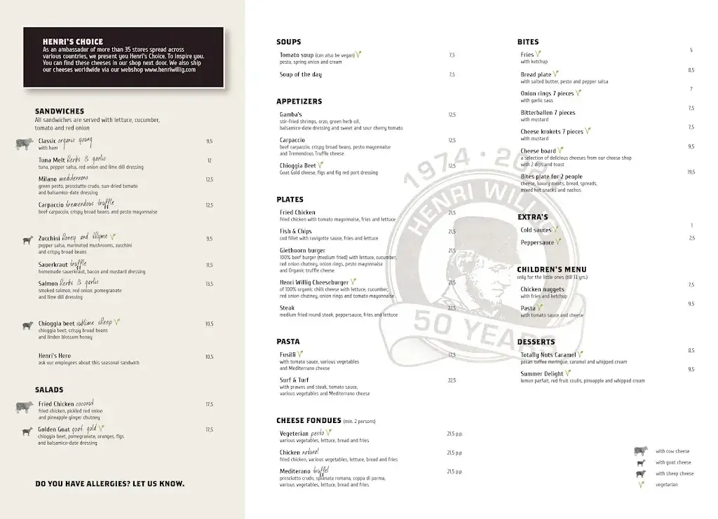 Menu_Grand Café Henri Willig_Giethoorn_imagen_3