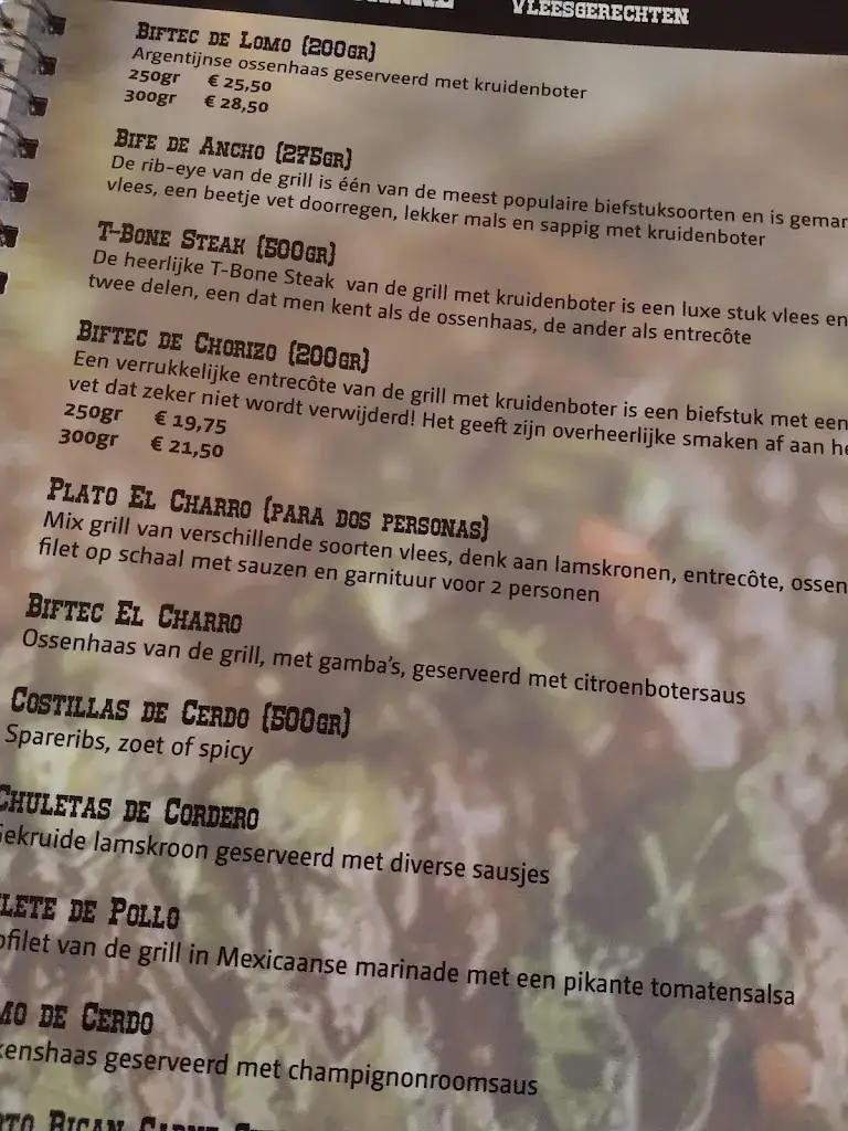Menu_Restaurant El Charro_Haaksbergen_image_4