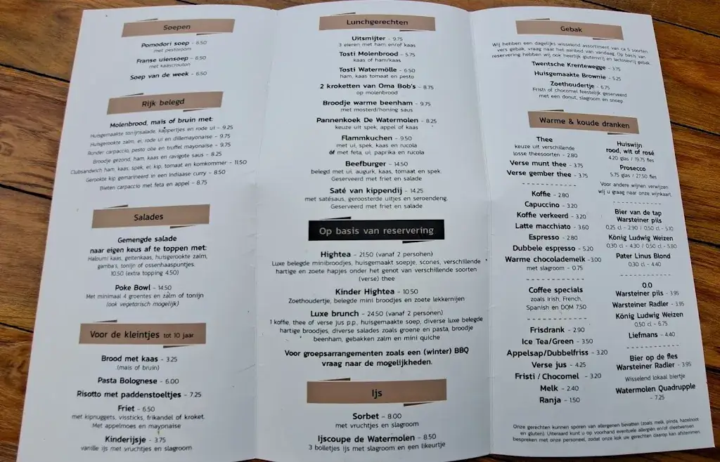 Menu_Restaurant en Hotel De Watermölle_Haaksbergen_image_1