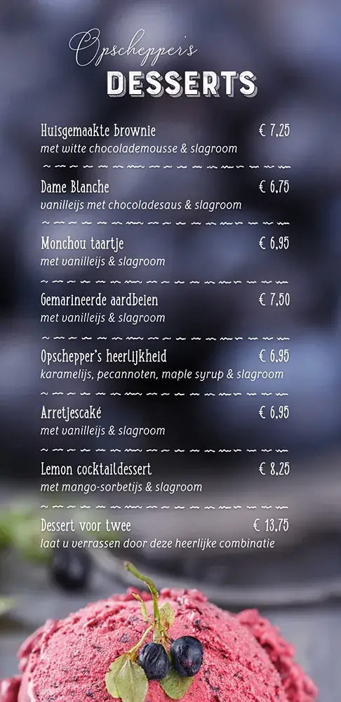 Menü_Bistro de Opschepper_Steenwijk_Bild_3