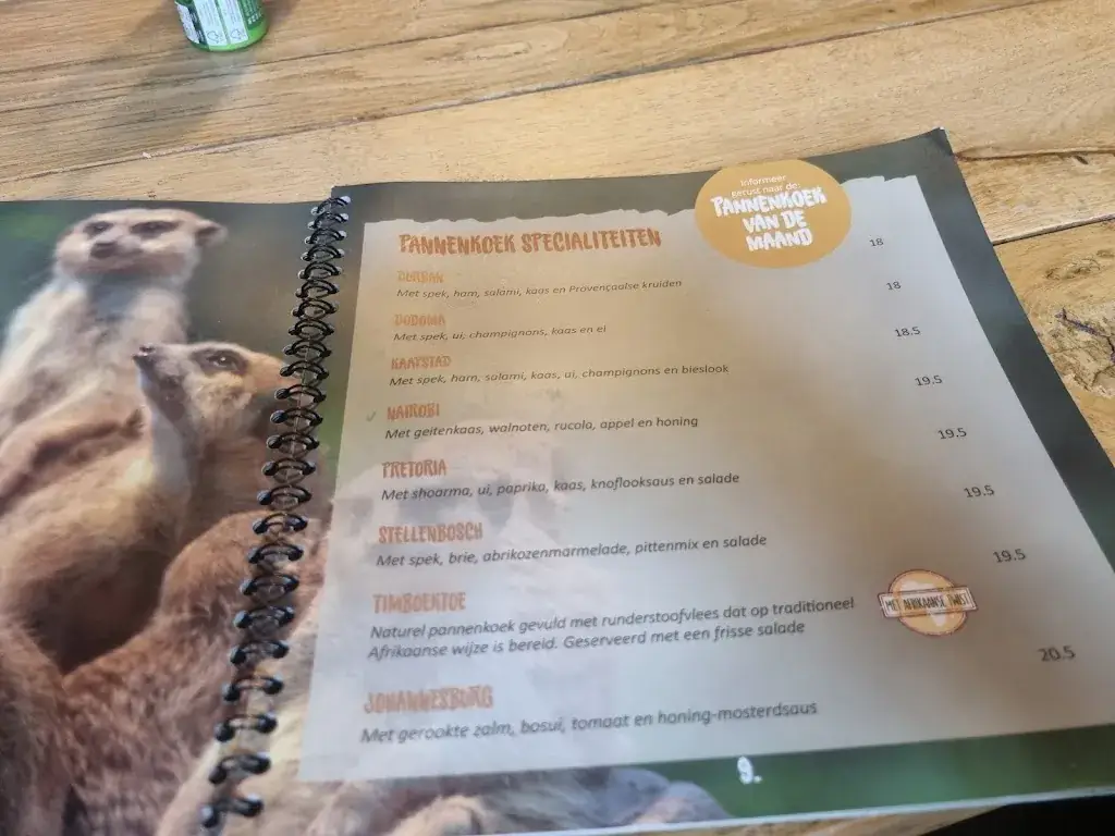 Menu_Restaurant Klein Afrika_Oldenzaal_image_2