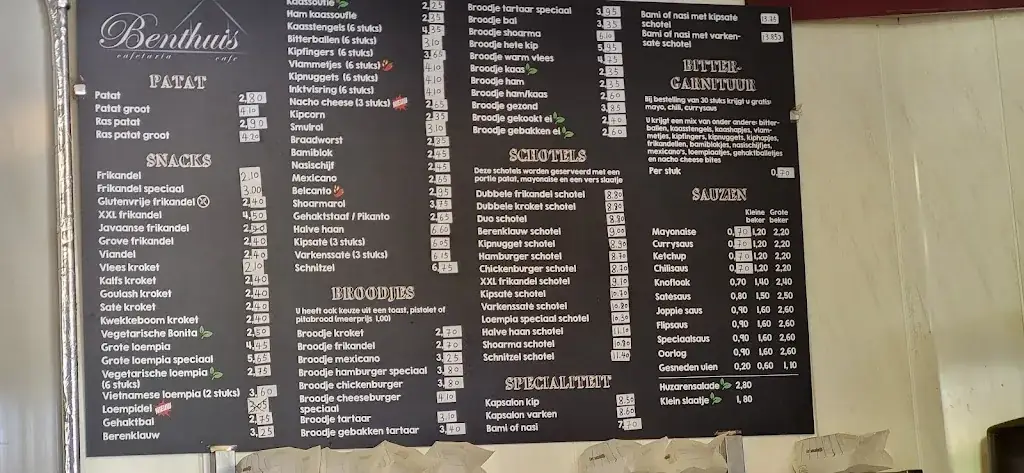 Menu_Cafetaria Benthuis café_Benthuizen_image_1