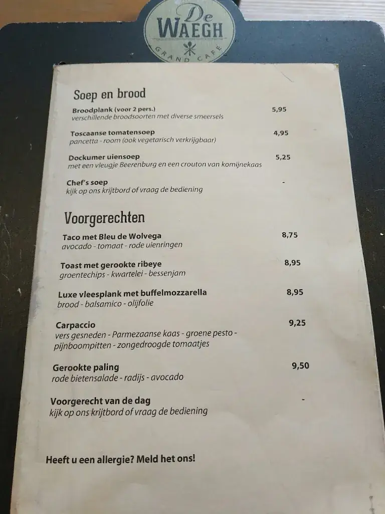 Menu_Grand Café de Waegh_Dokkum_image_1