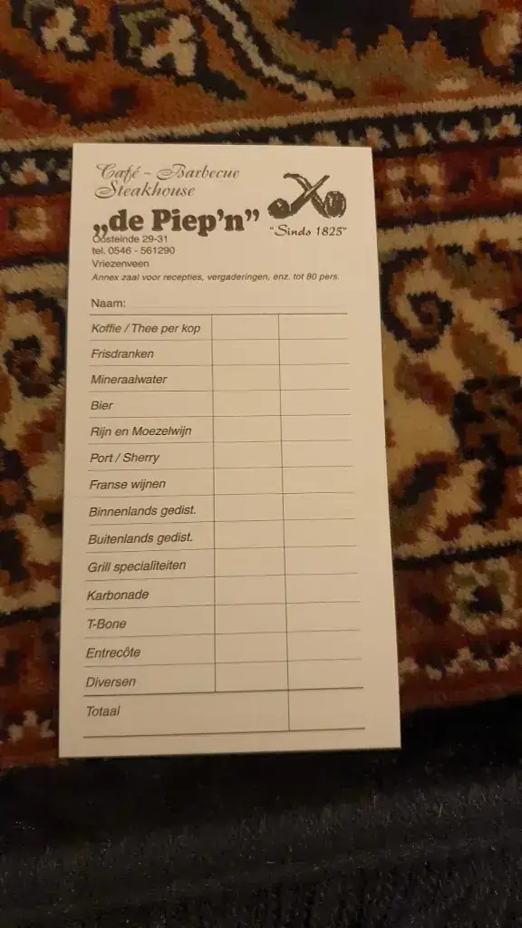 Menu_Café De Piep'n_Vriezenveen_imagen_1