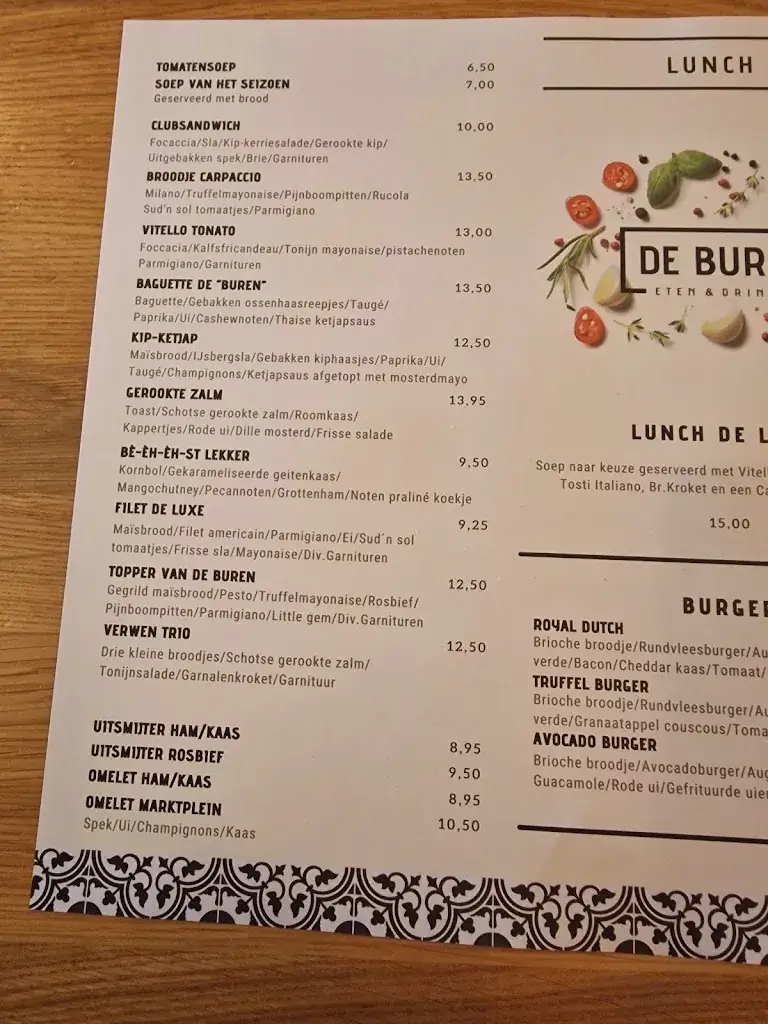 Menu_Restaurant De Buren_'s-Gravenzande_image_2