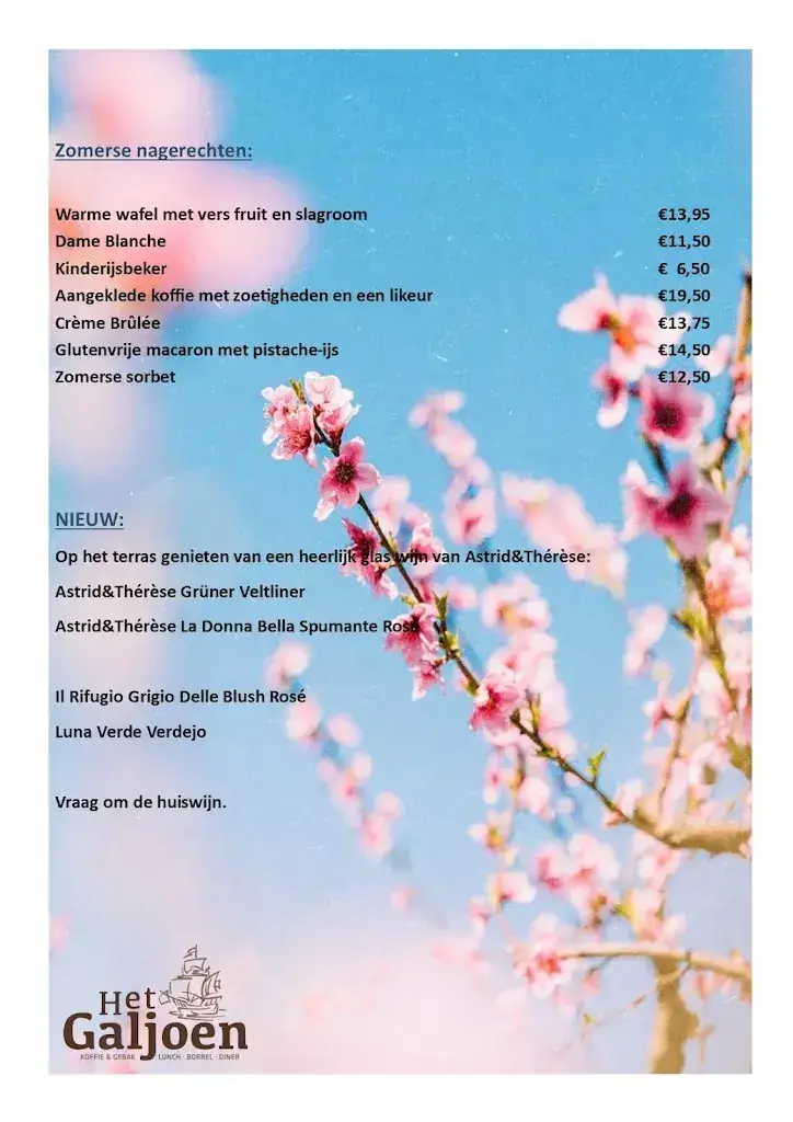 Menu_Lunch, bar en restaurant Het Galjoen_'s-Gravenzande_image_2