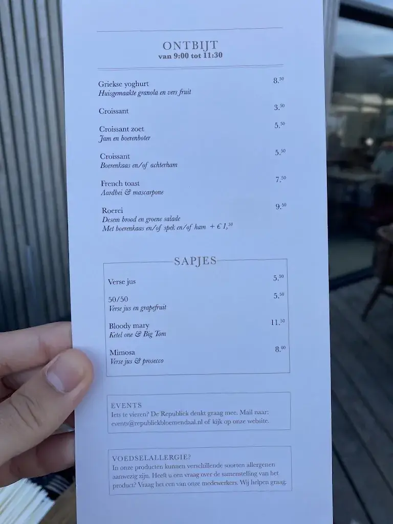 Menu_Strand restaurant Republiek Bloemendaal_Overveen_image_3