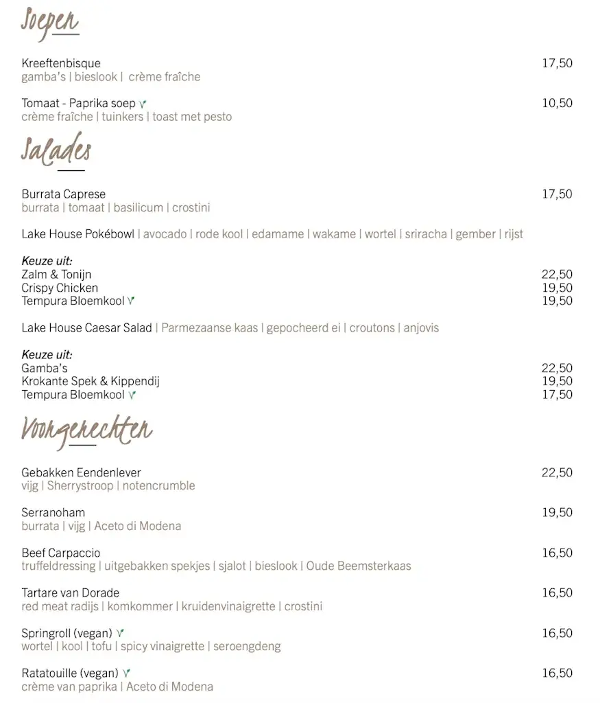 Menu_Lake House Rotterdam_Bergschenhoek_image_4