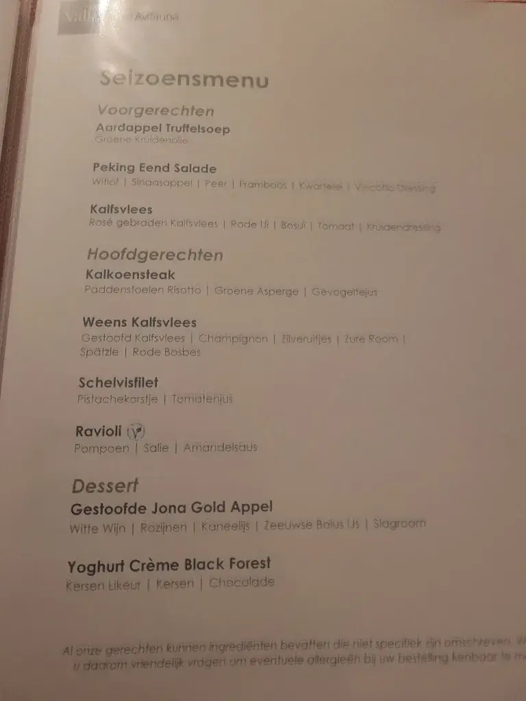 Menu_Restaurant Van der Valk Avifauna_Rijn_image_3